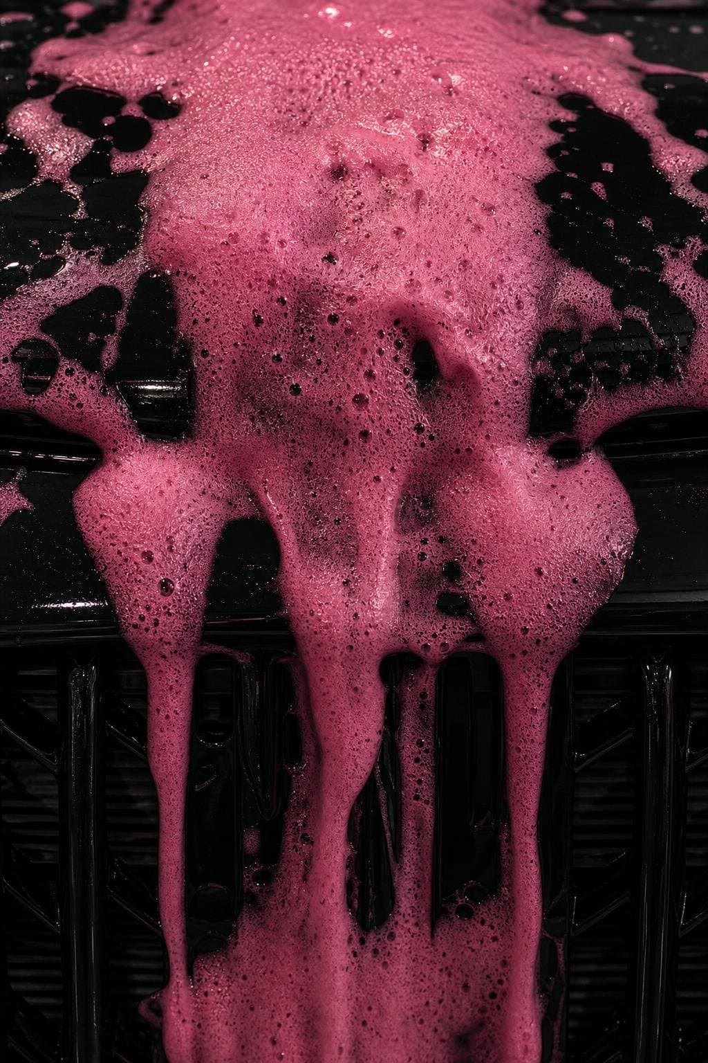 Pink snow foam