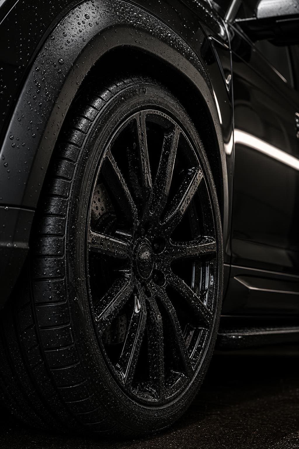 Silver SUV + ceramic coating, wheels free